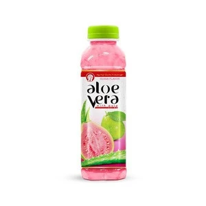 500ml Aloe vera Drink with Pulp Guava flavor - Beverage Factory from Vietnam