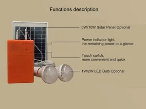 5W mini portable led home lighting solar power system solar energy system