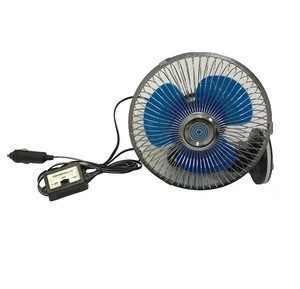 6 Inch 12 Volt Car Window Fan Car Cooling Fan With Plastic Leaves (BT CF06)