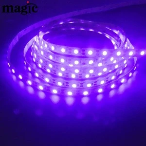 60 LED per meter 5V SMD5050 foam backed 5 meter rolls Purple UV LED Strip
