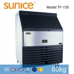 60kg Daily Production Desktop type Small whole sale Ice cube square making  Machine Commercial Industrial Cube Ice Maker for bar