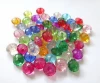 6mm colorful faced acrylic beads in stock