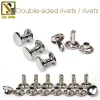 6mm Double-sided Rivets Fashion Decoration Button Dovetail Buckle Jeans Accessories Metal Cap Nail