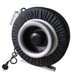 6" AC Inline Backward Centrifugal Fan Industrial Duct Fan Ventilating Exhaust  Stainless Steel  Fan