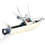 7.5m aluminum plate boat with cabin for family cruiser