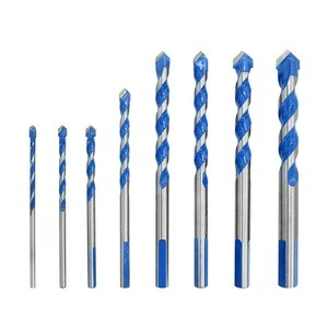 7pcs/Set Multifunctional Orange Drill Bits Colorful Glass Spade Drill Set For Ceramic Tile Concrete Glass Marble 3mm-12mm