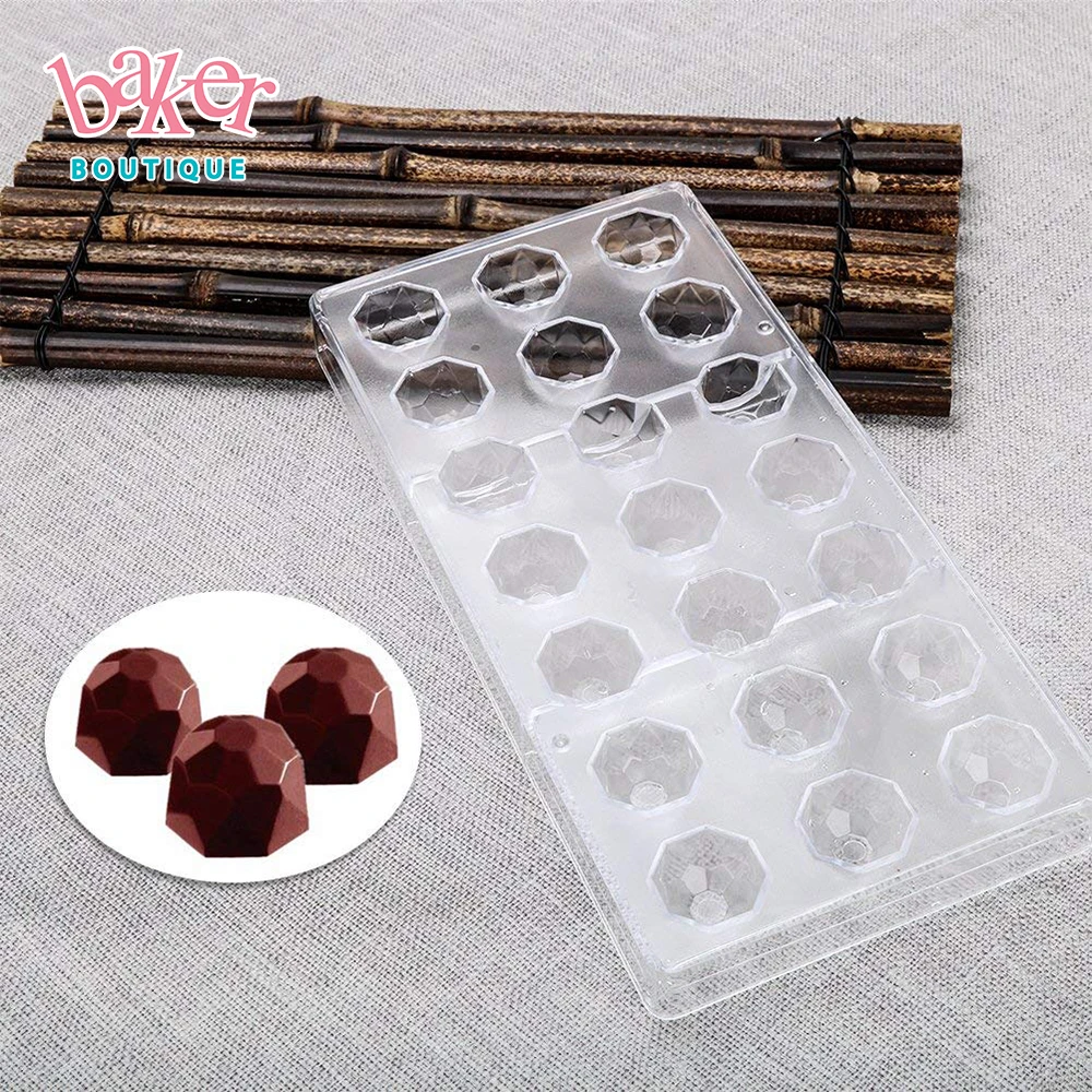 8 Shapes DIY PC Chocolate Molds Clear Hard Plastic Polycarbonate Mould