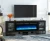 Import 80-Inch Modern TV Stand with 50-Inch Electric Fireplace Black Panel Style Living Room Furniture for TVs up to 90" from China