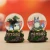 Import 80mm resin glass ball romantic souvenir birthday gift musical snow globe from China