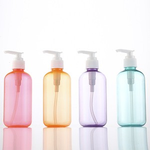 8Oz Empty Clear Pet Cosmetic Plastic Body Pump Shampoo Lotion Bottle
