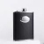Import 8oz wrapped embossed high quality black brown pu leather metal stainless steel drink hip flask gift set from China