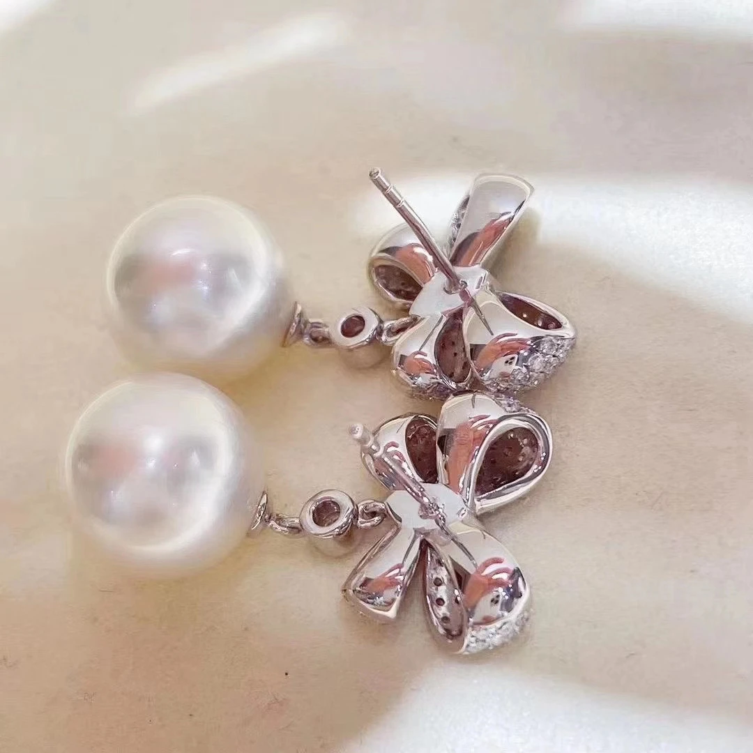 925 sterling silver camellia flower pearl drop earrings 2021 custom jewelry