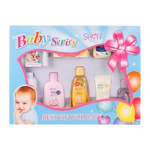 9pcs OEM/ODM natural aromatic baby skin care gift box for Mommy Baby daily use.
