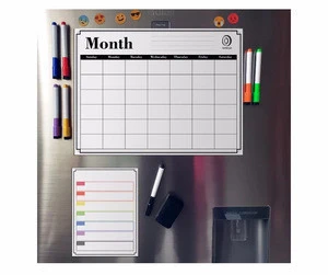 9x12 Inches standard size fridge Customized cheap Dry erase magnetic writing board sheet flexible magnetic board weekly planner