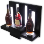 acrylic led lighted liquor shelf bar wine bottles holder acrylic wine display