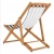 Import Adjustable outdoor folding bamboo wooden beach chair with custom cloth from China