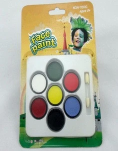Adults kids Halloween party body art colors make up palette kit face paint