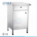 AG-BC026 Clinic patient storage stainless steel bedside locker metal pharmacy cabinet