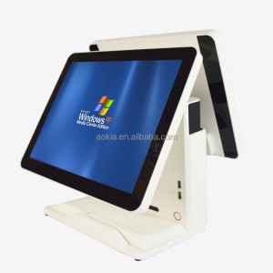 AK-915TD Touch Double Screen Retail POS system All in One POS Terminal