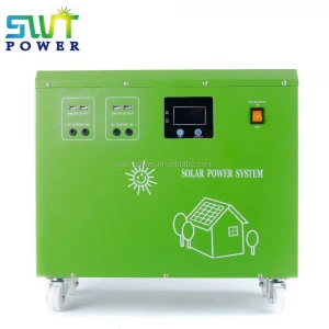 All in one solar power generator with USB output and built-in MPPT/PWM solar controller