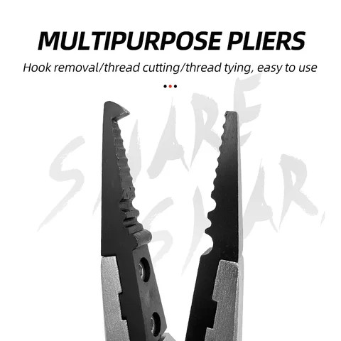 Gomexus Titanium Fishing Pliers 7.5" With Side Cutters, Lanyard