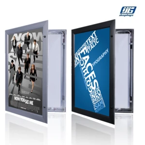 Aluminum Frame Lockable Light Box A0 High Brightness Advertising Poster Holder Outdoor Waterproof Bus shelter Advertising
