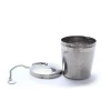 Amazon Hot Selling Fine Mesh Stainless Steel Basket Tea Infuser Strainer with Chain