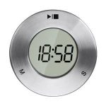 Amazon Large LCD Round Magnet Kitchen Timer Digital Kitchen Count up down Alarm Clock Stop Cooking Tool Timer with Clock