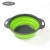 Import Amazon Silicone Kitchen Collapsible Colander Set Sink Colander Pasta Strainer With Handle for vegetable fruit from China