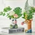 Import Animal Head Resin Succulent Vase Flower Pot Hand Painting Panda Blowing Bubbles Animal Bust Figure Vase for Living Room from China