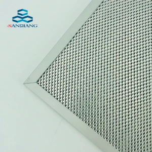 Anodized Kitchen Cooker Hood Filter Aluminium Mesh Grease Filter