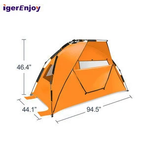 Anti-UV Outdoor Breathable Tent Lightweight Beach Tent With Sun Shelter, Hot Selling Outdoor Pop Up Camping Tent