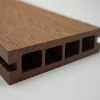 Anticorrosive WPC outdoor plastic deck floor covering, wood look rubber/plastic flooring, grey engineered wood composite floors