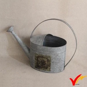 Antique imitation metal water cans with blackboard