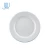 Import Antique Vintage White Enamel Metal Tray Dinner Dish Plates Multi-purpose Enamel Plate With Blue Rim from China