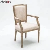 Antique Wooden Used Hotel Sale Wholesale Arm Modern Dinner Luis Xv Furniture Tablet Dining Chair