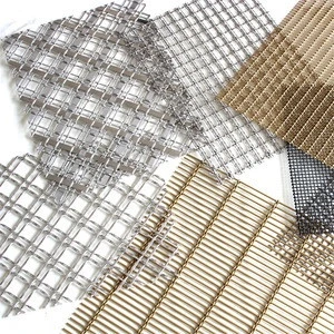 architectural woven wire mesh decoration wire mesh and metal partition