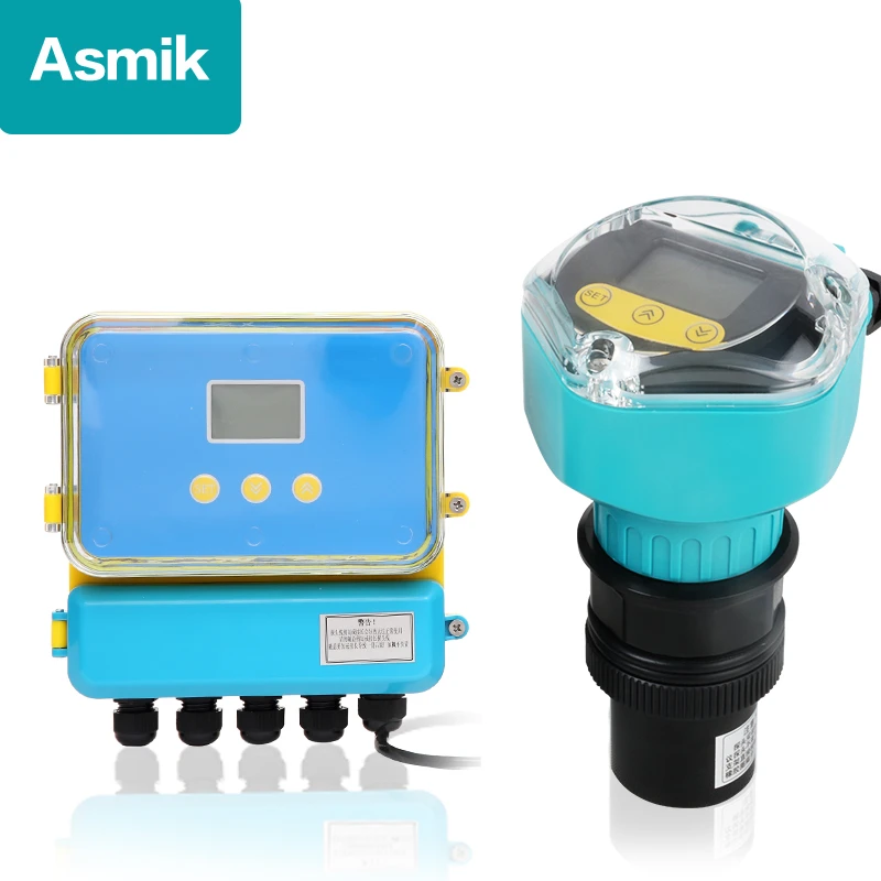Asmik smart ultrasonic liquid level sensor water tank level sensor