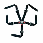 Atv Utv Fitment Adjustable 5 Points Removable Racing Harness Safety Seat Double Buckle Belt For Car