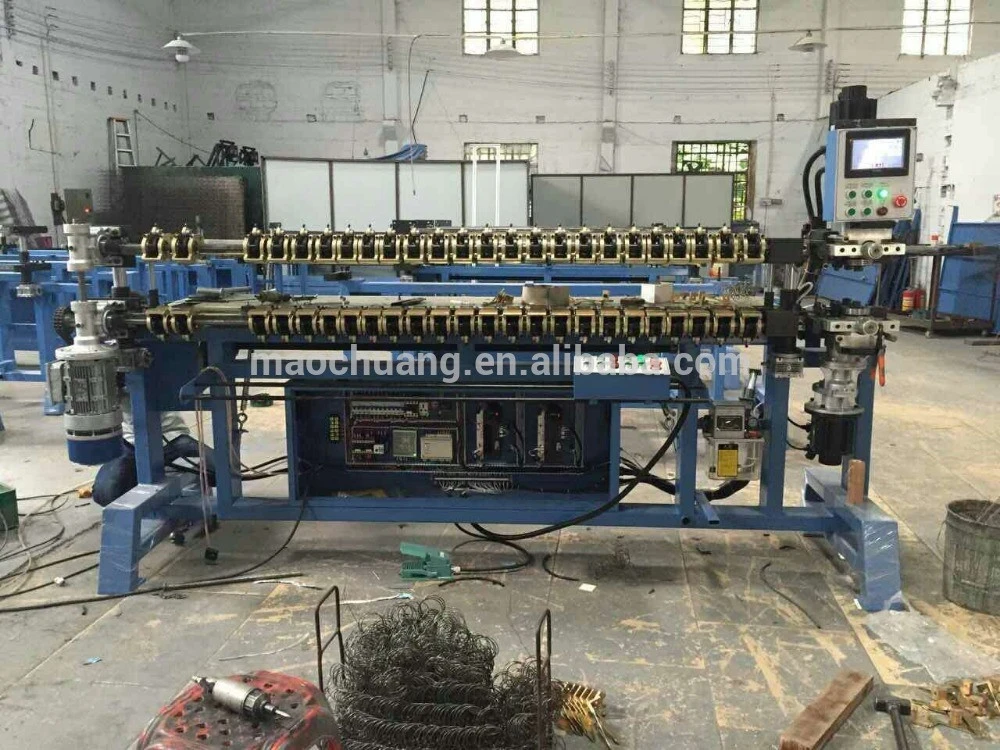 Automatic bonnell coil mattress double cone spring making machine