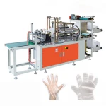 Automatic Disposable Plastic HDPE LDPE  PP  OPP PE Hand Gloves Making Machine