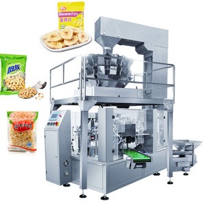 Automatic Gummy Bear Saffron Dried Fruit Net Cheese Cashew Nut Food Pouch Weight Packing Machine