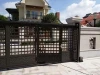 automatic stacking aluminium accordion folding telescopic openable gates design expandable foshan doors and windows