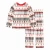 Import Autumn and Summer family Christmas pajamas family Christmas home printing flower matching mommy and me outfits from China