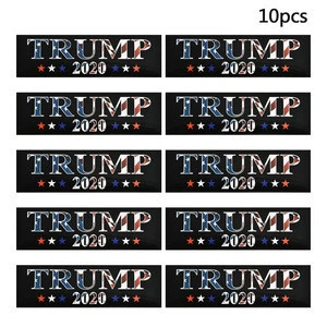 B1695 10pcs/set  2020 Donald Trump President Election I VOTED  USA Keep America Great Car Sticker Trump Stickers