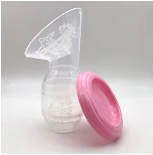 Baby Breastfeeding Milk Saver Suction Bottle Silicone Mom Manual Breast Pump