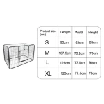 Baby Safety Door Gate Foldable Pet Playpen Dog Cage Fence Pet Fence