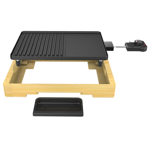 Bamboo grill household cooking pan electric BBQ grill pan unique design hot plate