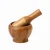 Import bamboo wood mortar and pestle from China