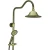 Import BANGQI Brass Shower set lifetable lever Antique Brass color from China